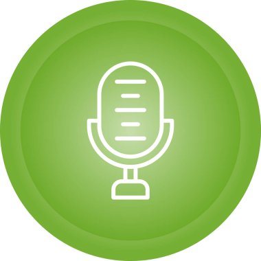 microphone icon web simple illustration