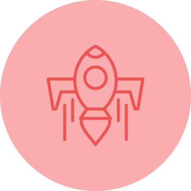 rocket icon web simple illustration