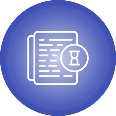 vektör belgesi simgesi, basit vektör illüstrasyonu