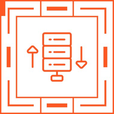 Ağ simgesi. Tarayıcı penceresinin vektör çizimi