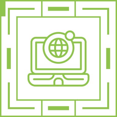 Web simgesi vektör illüstrasyonu