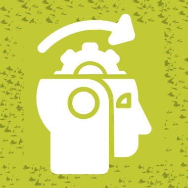 Makine Öğrenme Web simgesi vektör çizimi