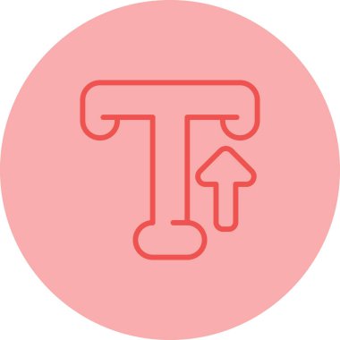 Typography web simgesi vektör illüstrasyonu