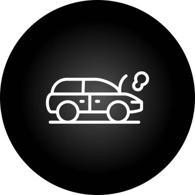 Araba vektör simgesi. vektör çizimi web ve grafik tasarımı için izole edildi.