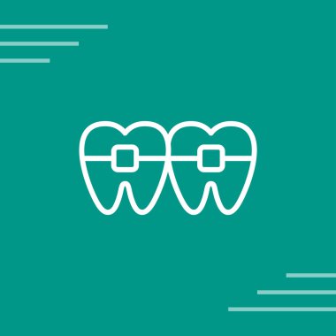 Diş simgesi, vektör çizimi 