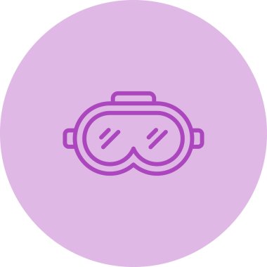 maske simgesi vektör illüstrasyonu