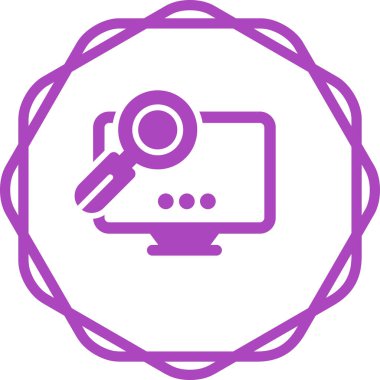 Ara. Web simgesi basit illüstrasyon