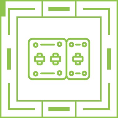 Modern bir simgenin vektör illüstrasyonu