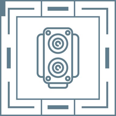 hoparlör simgesi vektör çizim