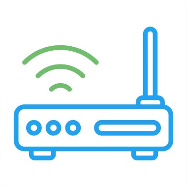 router simgesi web basit illüstrasyon