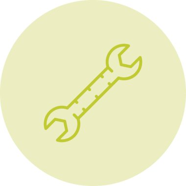 Benzersiz tornavida vektör çizgisi simgesi