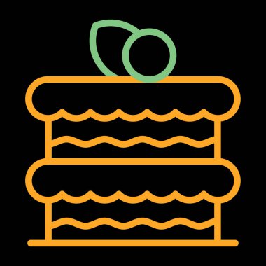 Kek. Web simgesi basit tasarım