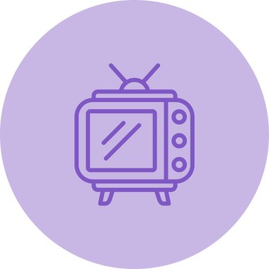 TV simgesi vektör illüstrasyonu