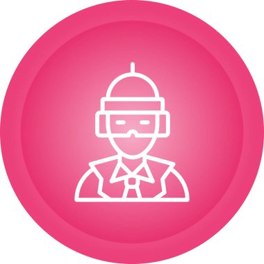 Bir kadın simgesinin vektör illüstrasyonu