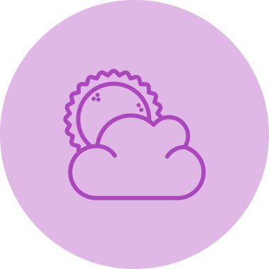 Bulut. Web simgesi basit illüstrasyon