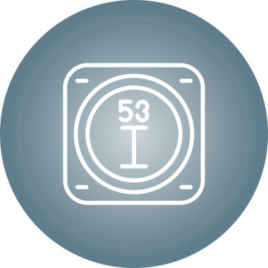 Kimyasal Element Web simgesi vektör çizimi