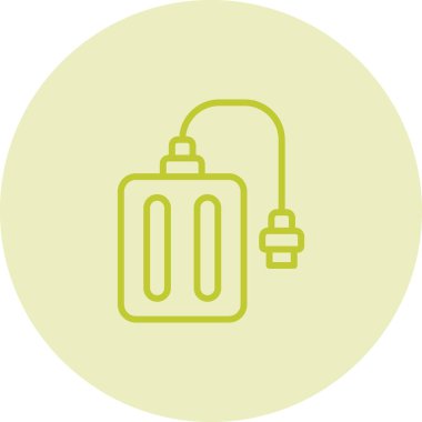 Modern gaz ikonunun vektör illüstrasyonu