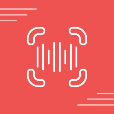 Biftek ikonu beyaz arka planda izole edilmiş. Izgara için ızgara et. Renkli taslak konsepti. vektör.