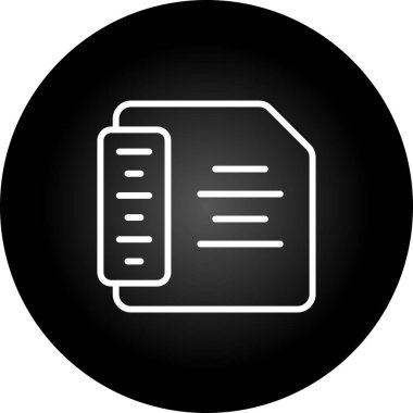 Soyut arkaplanda dosya simgesi izole edildi