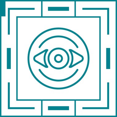 Göz simgesi vektör illüstrasyonu