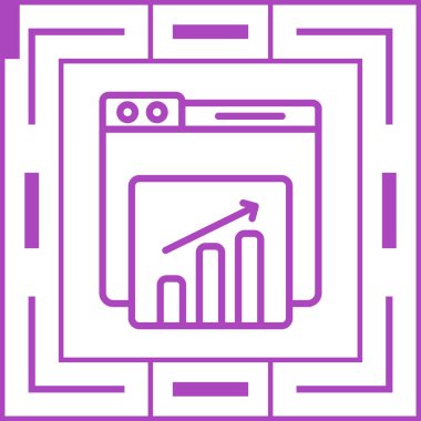 Modern bir simgenin vektör illüstrasyonu