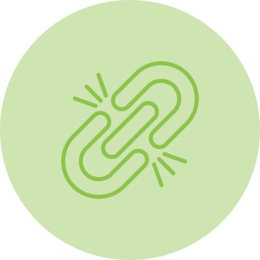 Tek bir simgenin vektör illüstrasyonu