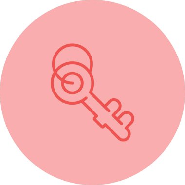 Anahtar. Web simgesi basit illüstrasyon