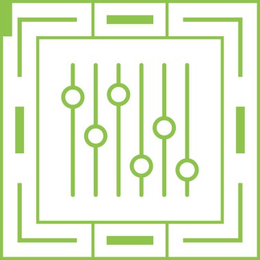 Bir çipin vektör illüstrasyonu