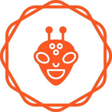 Basit vektör simgesi, soyut illüstrasyon