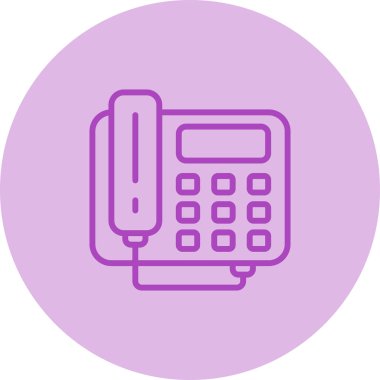 Telefonunuz var. Web simgesi basit illüstrasyon