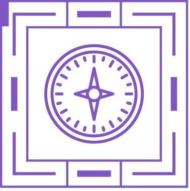 pusula simgesi web basit illüstrasyon