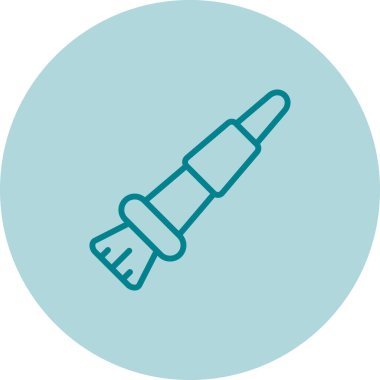 Boya fırçası web simgesi, vektör illüstrasyonu