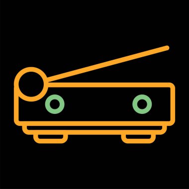 araba simgesi, vektör illüstrasyonu