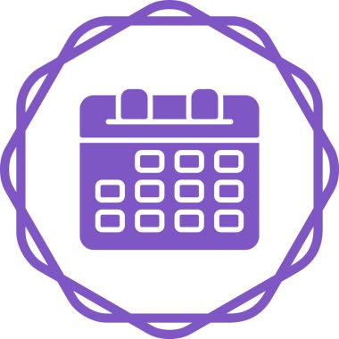 Takvim web simge vektör çizim