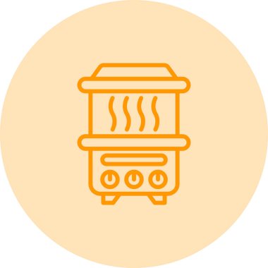 Sosisli sandviç. Web simgesi basit illüstrasyon