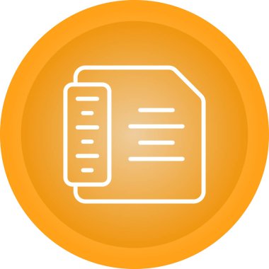 Belge. Web simgesi basit illüstrasyon