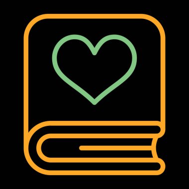 kitap vektörü web renk simgesi