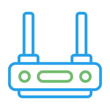 router simgesi web basit illüstrasyon