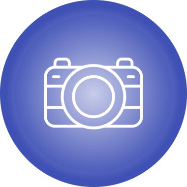 Kamera. Web simgesi basit illüstrasyon