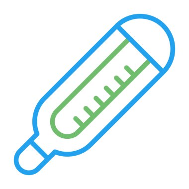 Termometre Vektör İnce çizgi simgesi