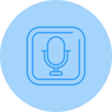 microphone icon web simple illustration