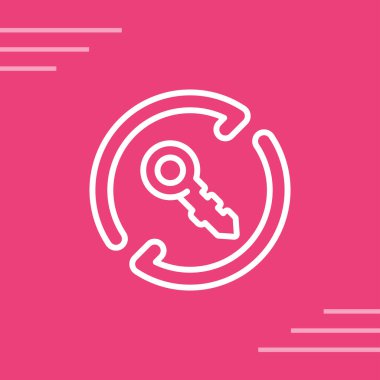 Anahtar simgesi vektör illüstrasyonu