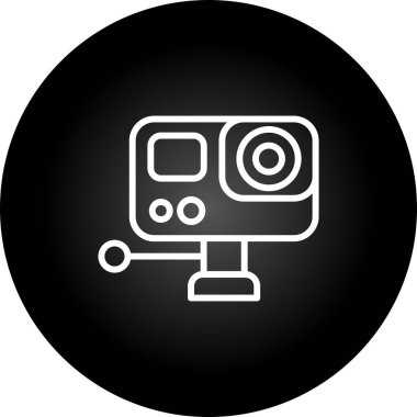 kamera simgesi vektör illüstrasyonu