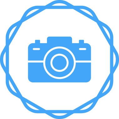 Kamera. Web simgesi basit illüstrasyon