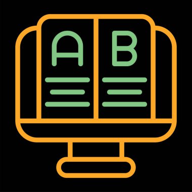 Abaküs. Web simgesi basit tasarım