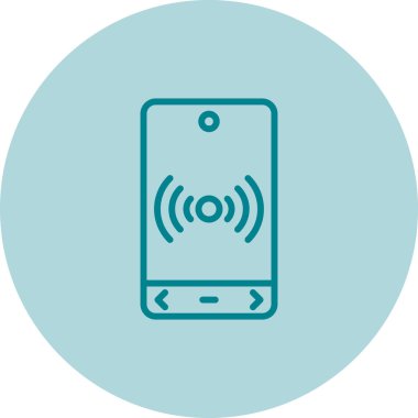 Modern b 'nin vektör illüstrasyonu telefon simgesinden yoksun