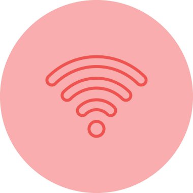 Wi fi ikonu. Kablosuz ağ vektör simgesini özetle 