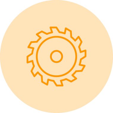 dişli simgesi vektör illüstrasyonu