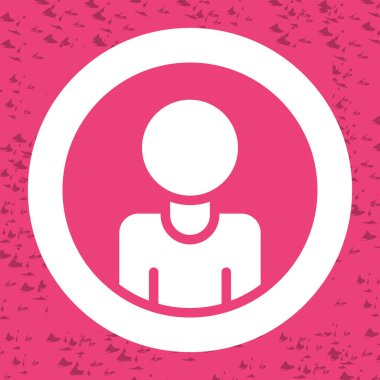 Kullanıcı simgesinin vektör illüstrasyonu