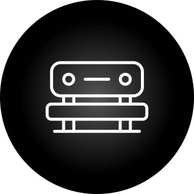 Tezgah web simgesi, vektör çizim 